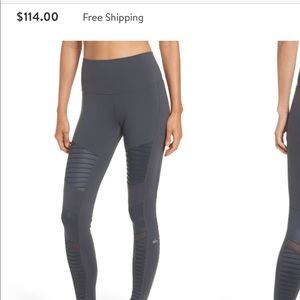 ALO HIGH WAIST MOTO LEGGINGS - Hardly worn !